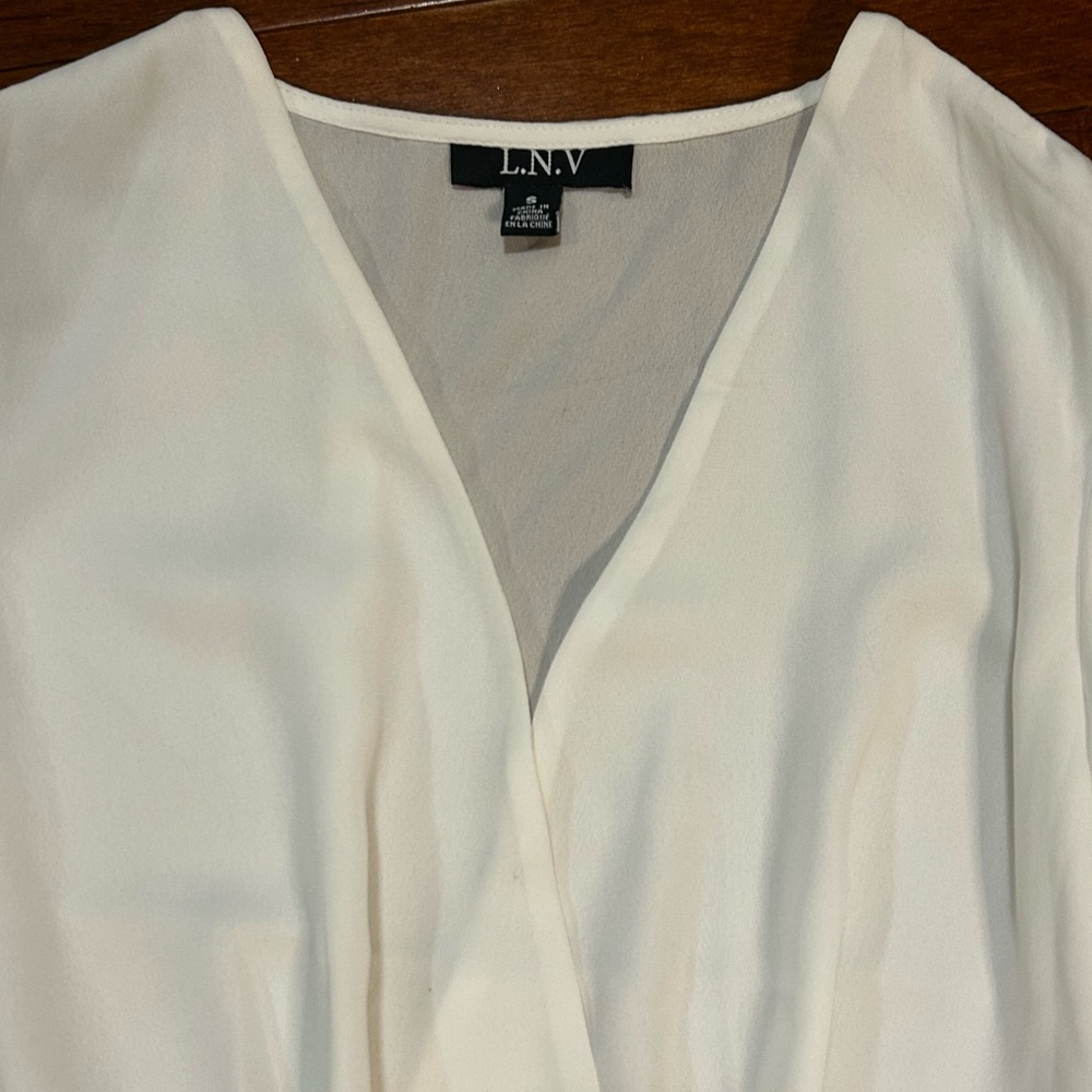 White Long Sleeve Blouse - Picture 3 of 7